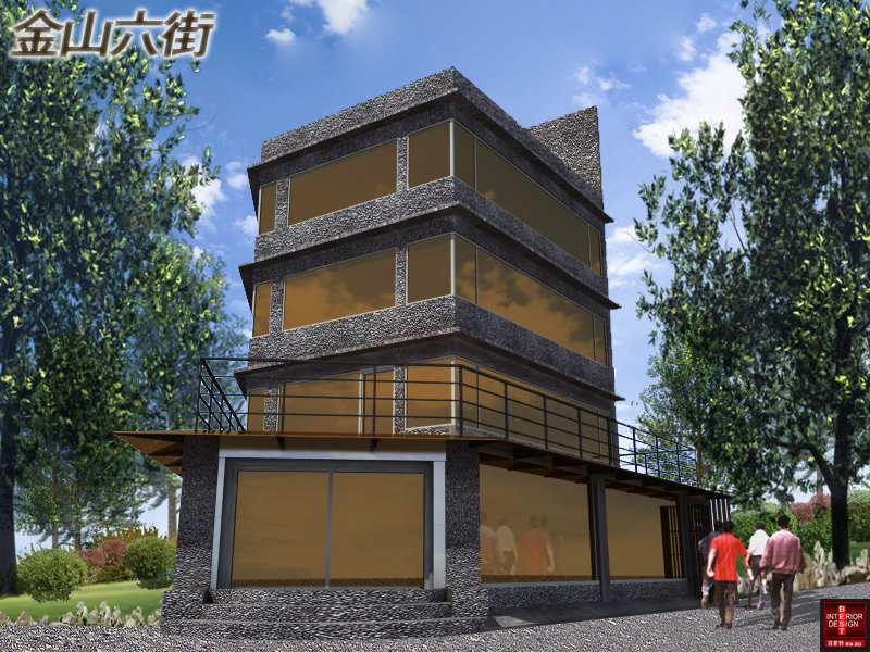 住宅建築模擬圖│金山六街